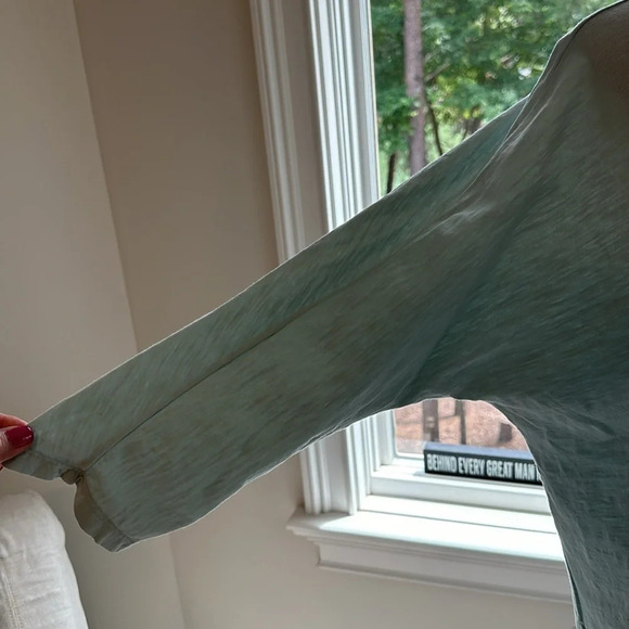 Eileen Fisher Organic Cotton Batwing 3/4 Sleeve length, Scoopneck Tee, Small - Picture 3 of 7